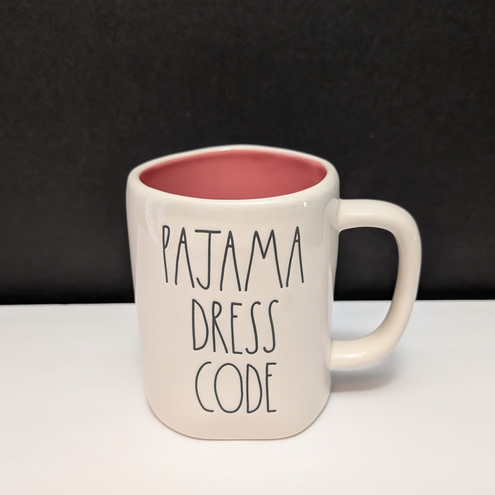 Rae Dunn PAJAMA DRESS CODE coffee mug